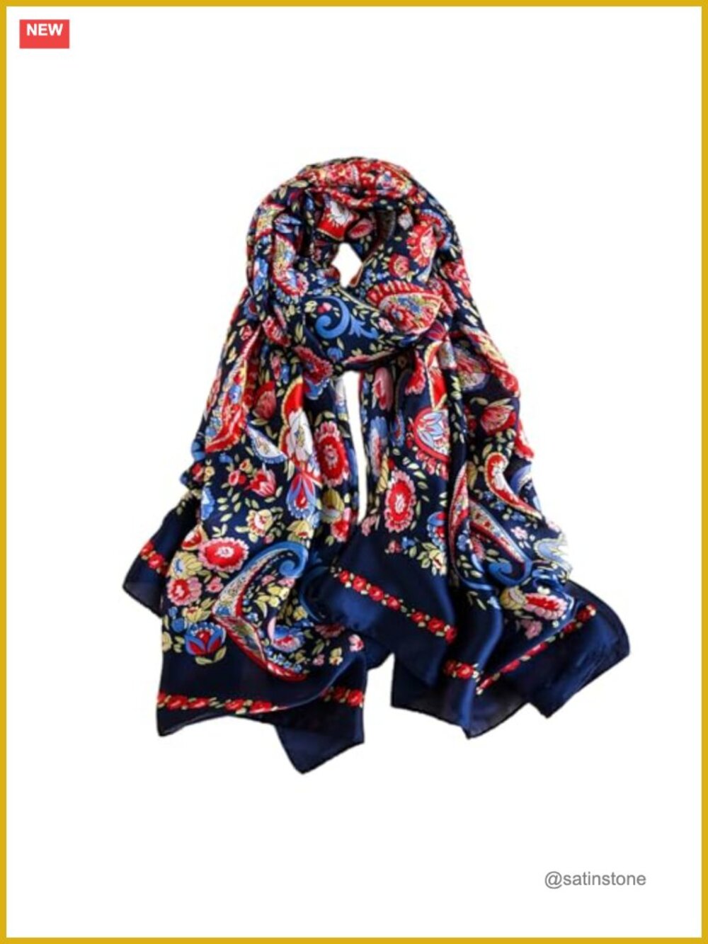 100% Mulberry Silk Long Lightweight Shawl Wrap Scarf